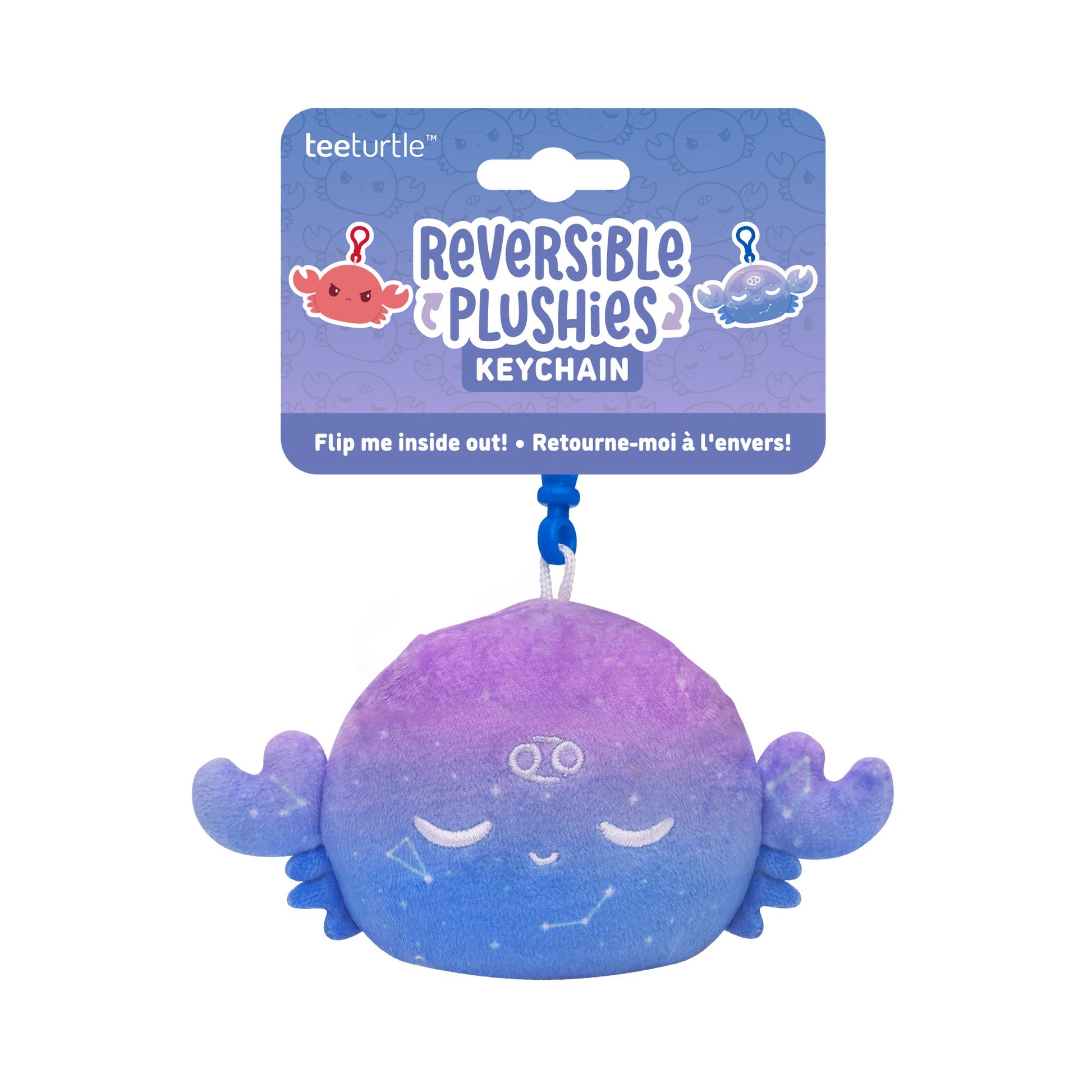 Cancer Crab Reversible Plushie Keychain