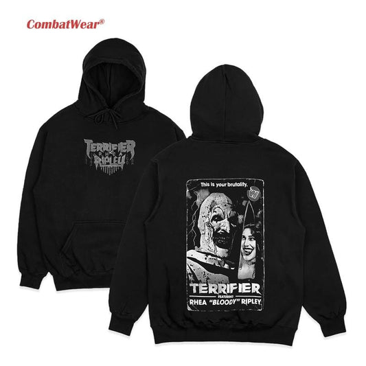RHEA "BLOODY" RIPLEY x TERRIFIER HOODIE, Halloween Wrestling Hoodie, Vintage Wresting Shirt, Wrestling Graphic Hoodie, Sports Shirt, Wrestling Fan Gift