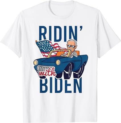 RIDIN' WITH BIDEN 2020 Elect President Joe Election Meme T-Shirt Classic Menswear