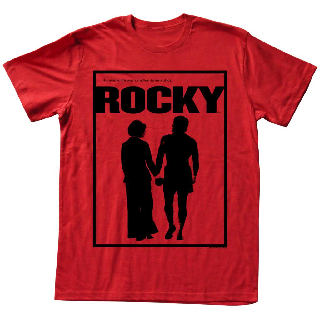 Rocky Mens S/S T-Shirt - Poster - Solid Red