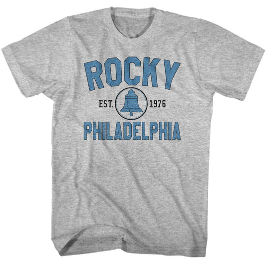 Rocky - Liberty Bell - American Classics - Solid Gray Adult Short Sleeve T-Shirt