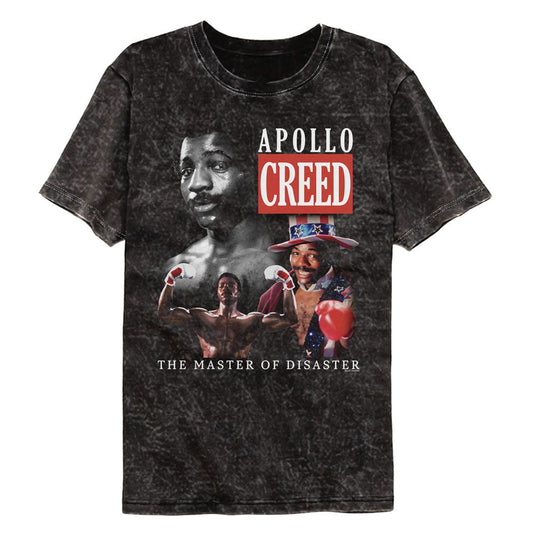 Rocky - Master Of Disaster - American Classics - Solid Black Adult Short Sleeve Mineral Wash T-Shirt