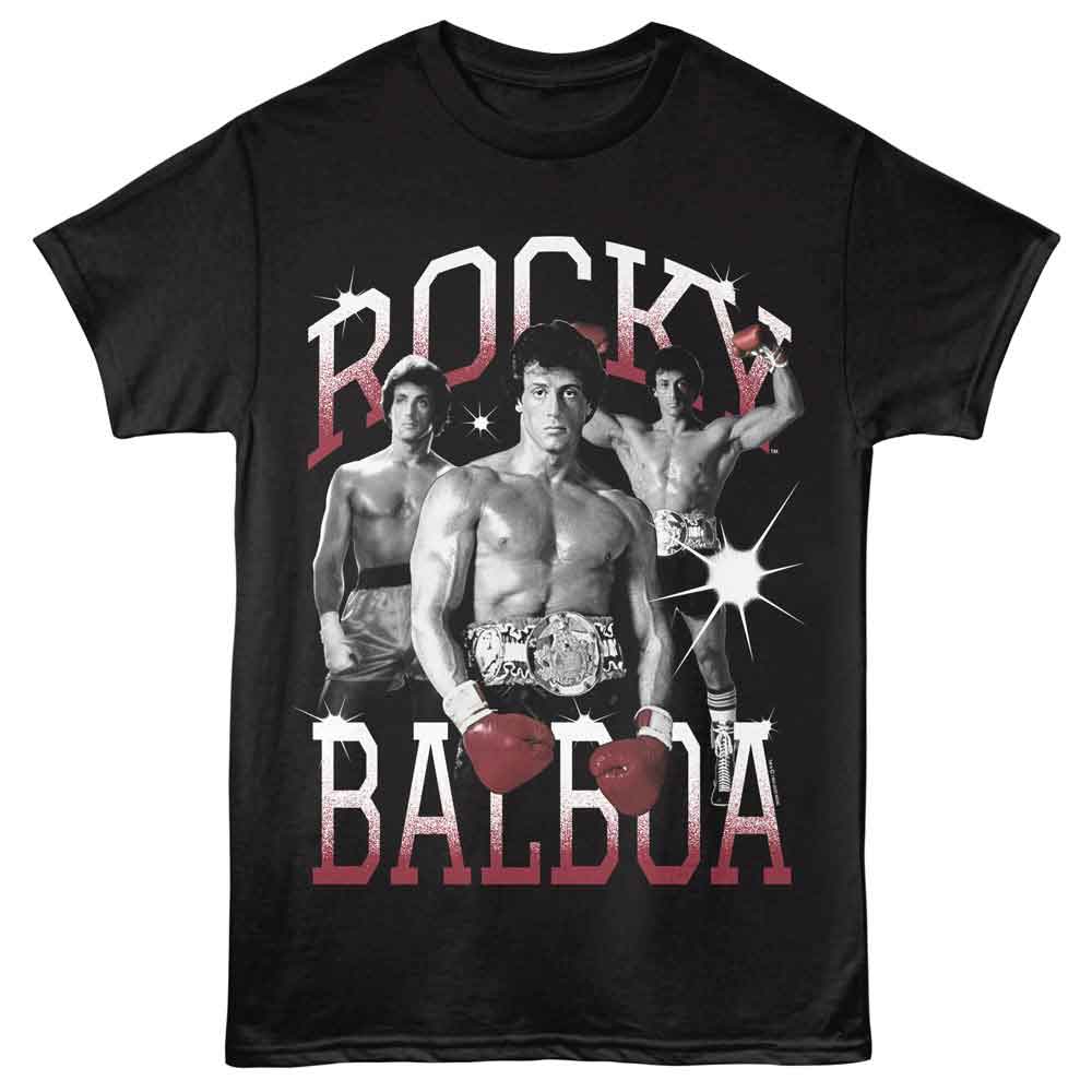 Rocky - Balboa - American Classics - Black Adult Short Sleeve T-Shirt