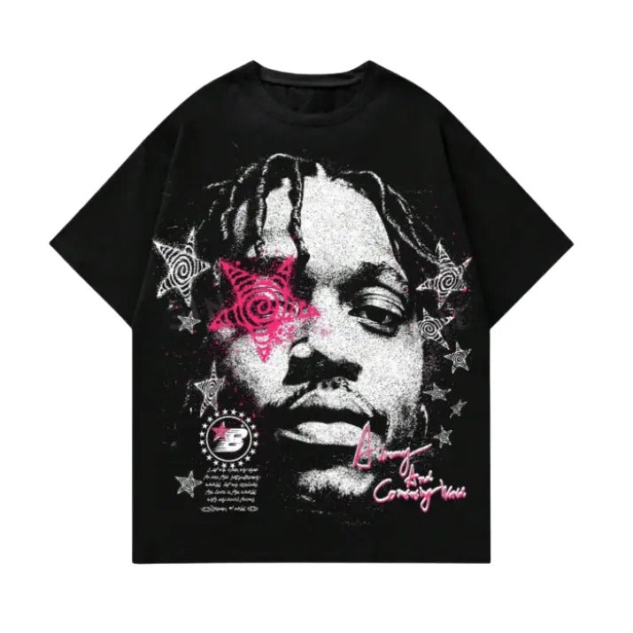 ROMWE Street Life Men's Portrait Printed Short Sleeve Unisex T-Shirt, Hoodie, Sweatshirt S-3XL, Mens & Womens Streetwear...