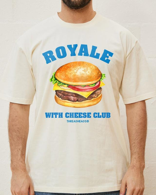 ROYALE WITH CHEESE T-SHIRT, Men Summer Fashion Cotton, Cotton Menswear, S to 3XL Soft Top Hoodie, Sweatshirt