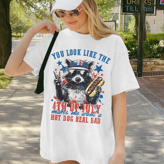 Raccoon You Look Like The 4th Of July Shirt, Retro America Racoon Shirt, 4th Of July Racoon Hoodie, Sweatshirt