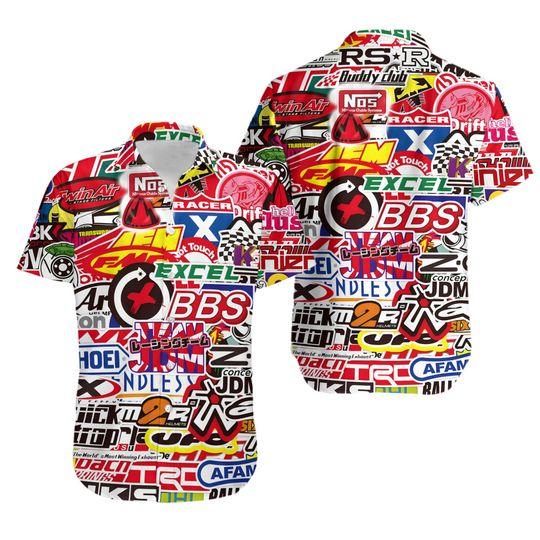 Racing car labeling hawaiian shirt gift for family and friend 2708936