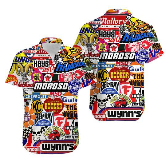 Racing car labeling hawaiian shirt gift for family and friend 2709207