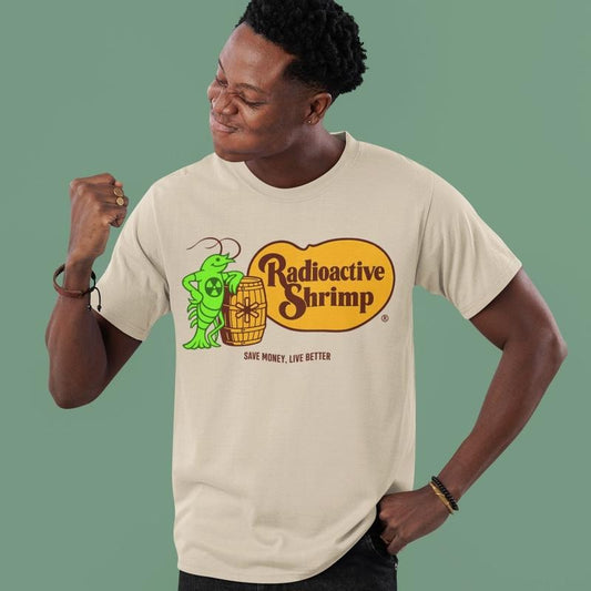 Radioactive Shrimp Shirt, Green Shrimp Live Better Hoodie, Shrimp Barrel Tee Sweatshirt | InkThreadWorks.com