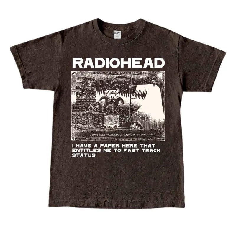 Radiohead Shirt I Have A Paper Here That Entitles Me Radiohead Unisex Streetwear T-Shirt Hoodie, Sweatshirt