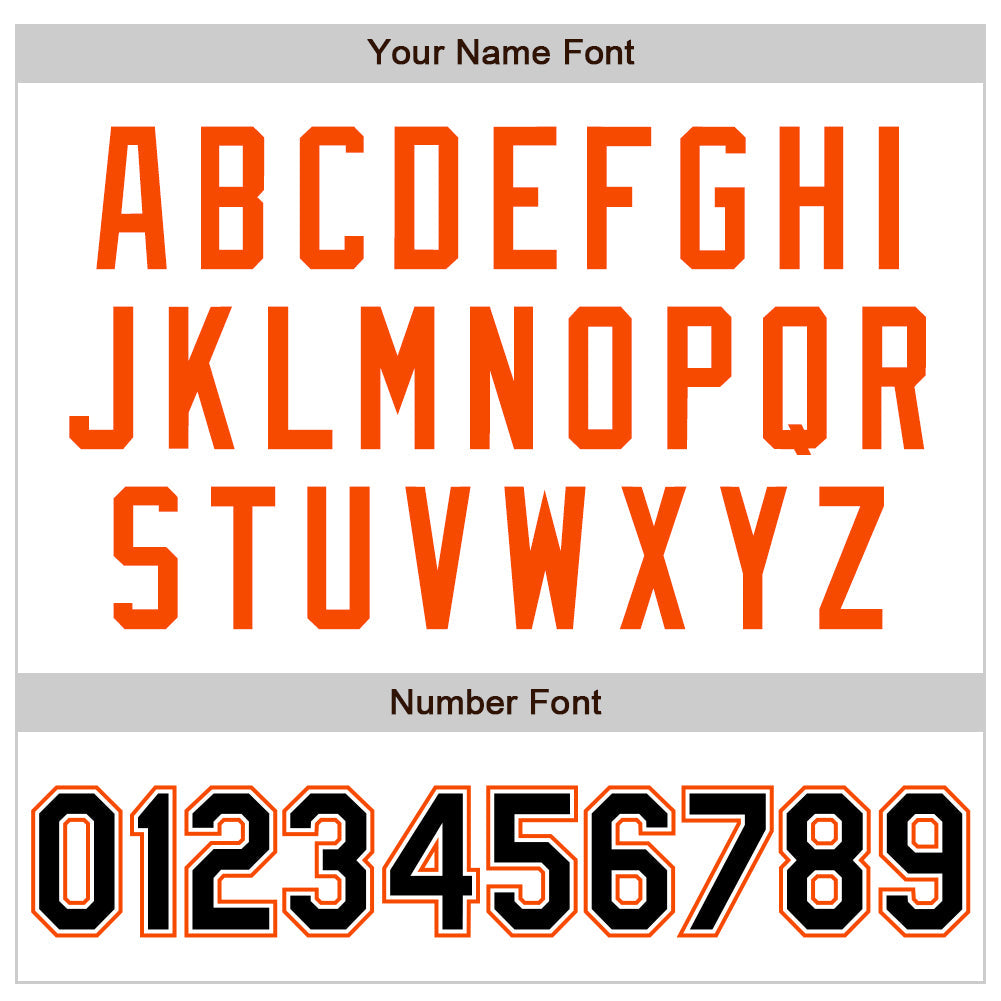 Custom White Black-Orange Authentic Raglan Sleeves Baseball Jersey