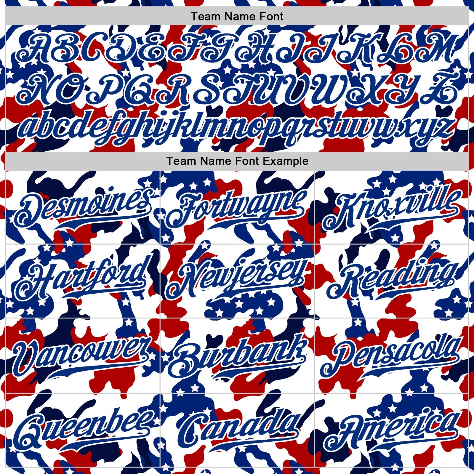 Custom White Royal Red-Navy Camo American Flag Patriotic Raglan Sleeves Authentic Baseball Jersey