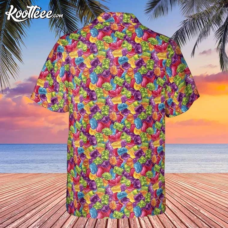 Rainbow Gummy Jelly Candy Hawaiian Shirt