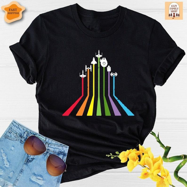 Rainbow Shirt, LGBTQ Shirt, Gay Shirt, Lesbian Shirt, LGBT Shirt, Gay Pride Shirt Hoodie, Sweatshirt | InkThreadWorks.com