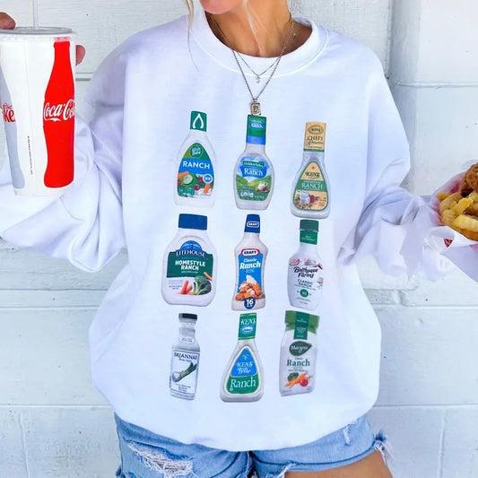 'Ranch Bottles' Pullover Sweatshirt