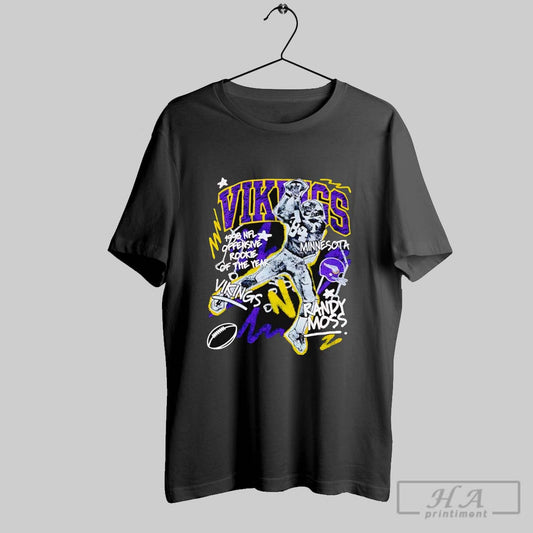 Randy Moss Minnesota Vikings Chalked Up Player Graphic
