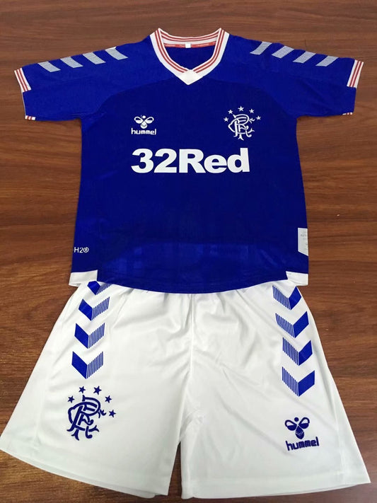 Rangers F.C home blue kids 19-20 soccer kits