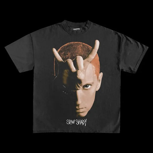 Rap God Big Face Tee Vintage Cotton T-Shirt Menswear Soft