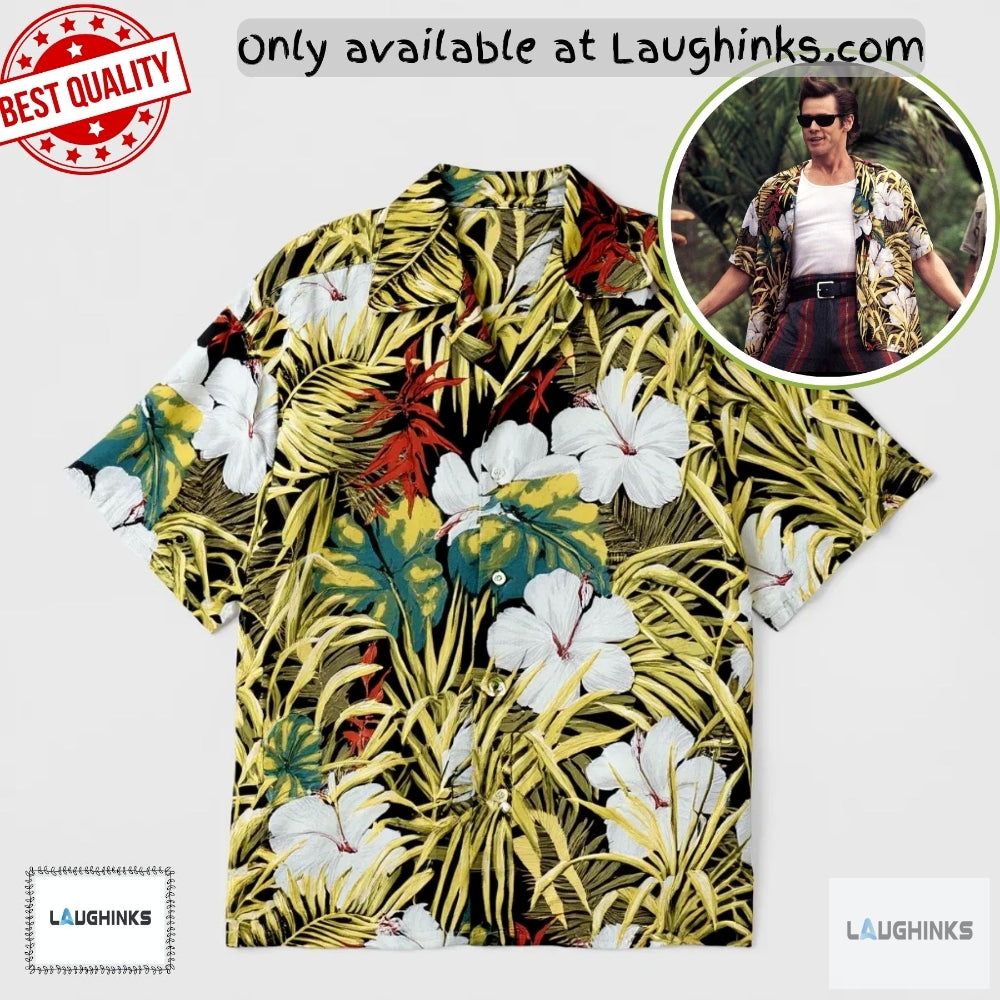 Rare Jim Carrey Ace Ventura Hawaiian Shirt