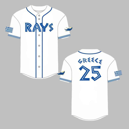 Rays Greek Heritage Day Jersey 2025 Giveaway - Grishko.com