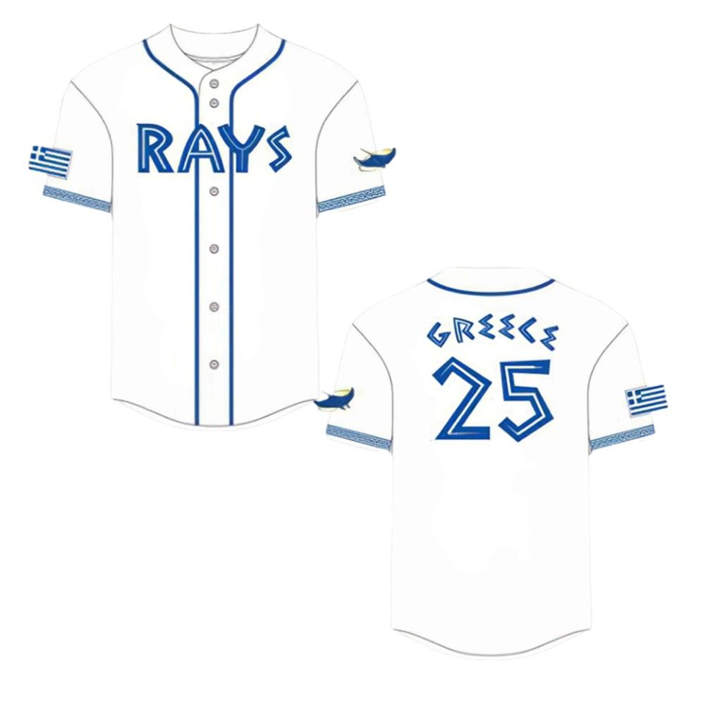 Rays Greek Heritage Day Jersey 2025 Giveaway - Grishko.com