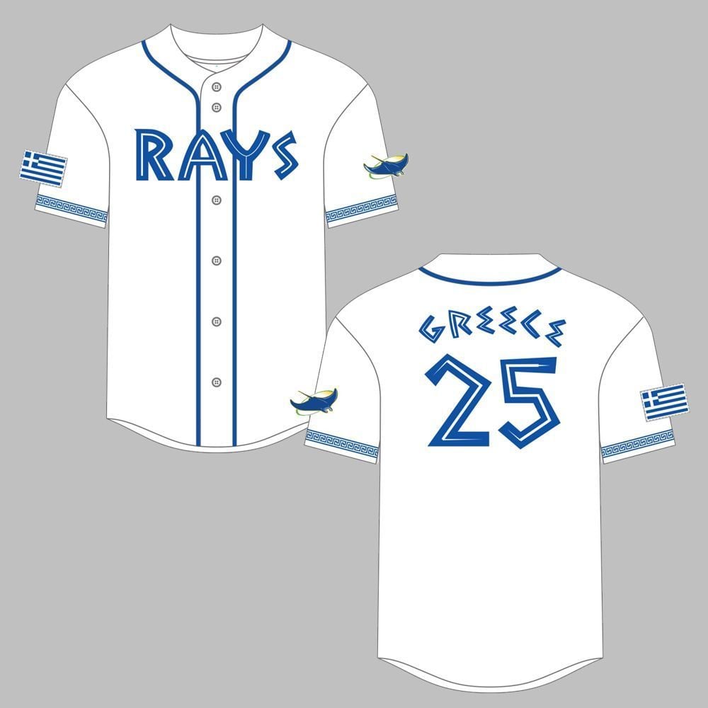 Rays Greek Heritage Jersey 2025 Giveaway - Grishko.com