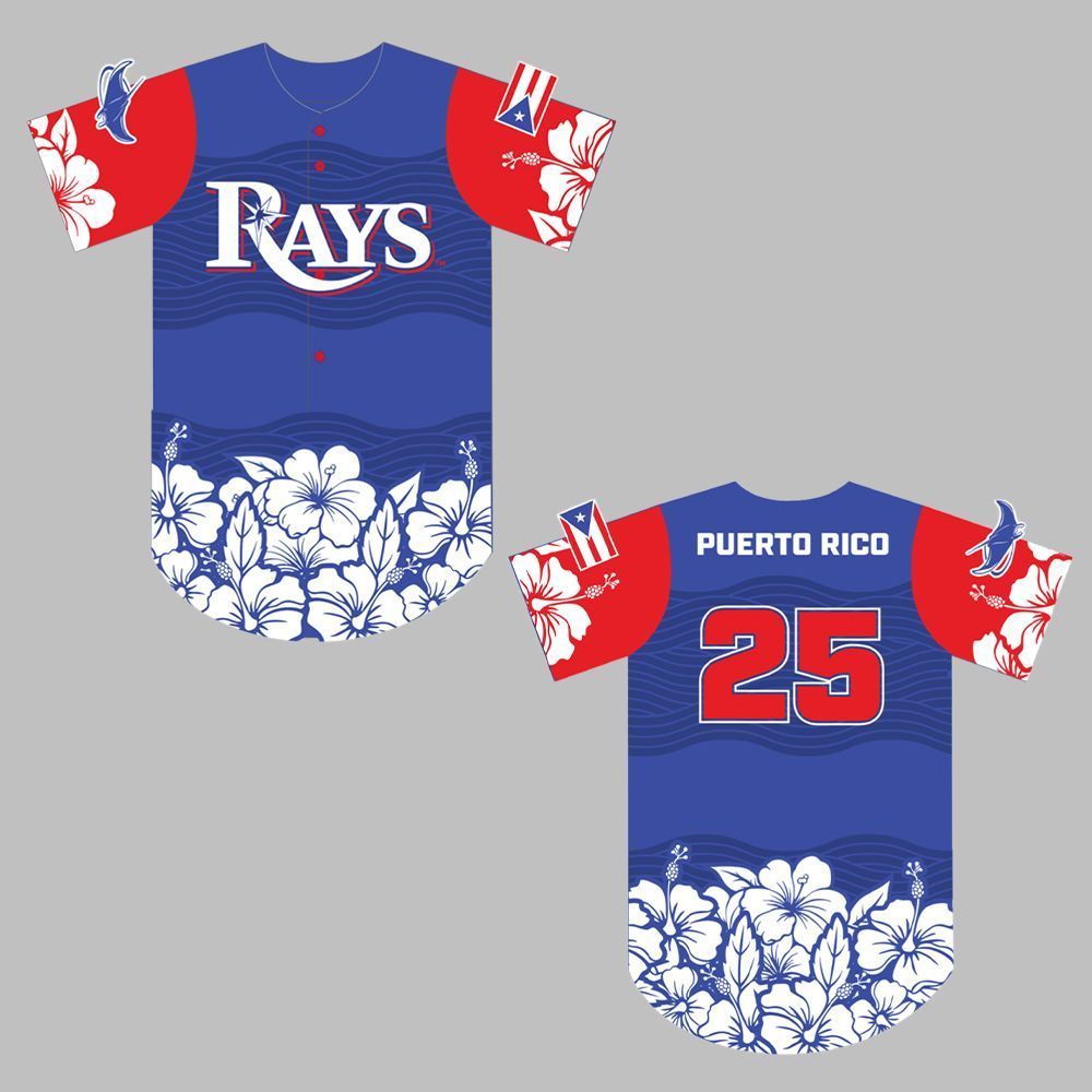 Rays Puerto Rican Heritage Jersey 2025 Giveaway - Grishko.com