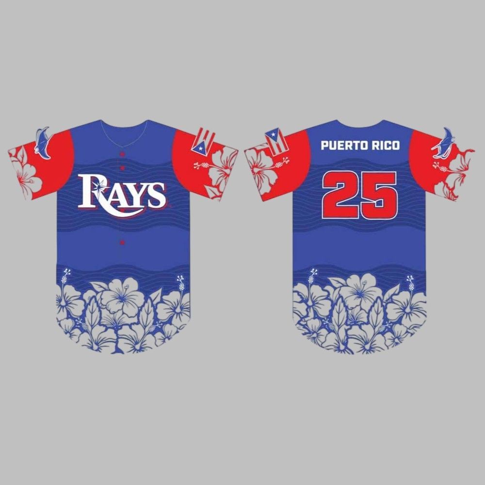 Rays Puerto Rican Heritage Jersey Giveaway 2025 - Grishko.com