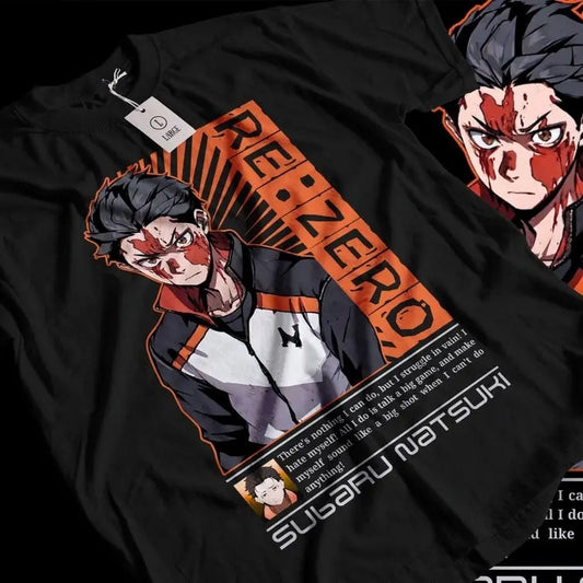Re:Zero Shirt, Re Zero T-shirt, Emilia, Ram, Subaru, Japanese Manga, Anime Tee Top Hoodie, Sweatshirt | InkThreadWorks.com