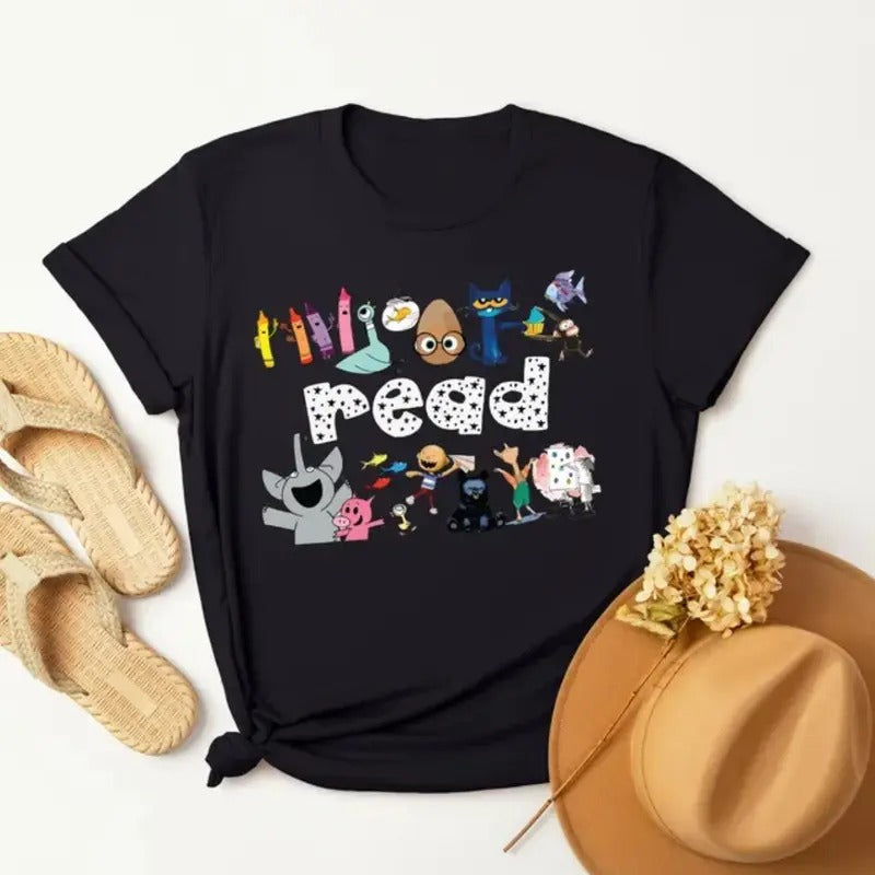 Read Children's Books Teacher T-Shirt, Teacher Life Shirt, Teacher Shirt, Kindergarten Shirt Gift For Teacher Hoodie,...