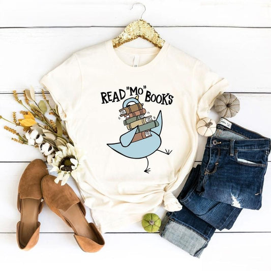 Read More Books Shirt, Piggie Elephant Pigeons T-Shirt, It's A Good Day To Read A Book, Gifts For Book Lovers Bookworm...