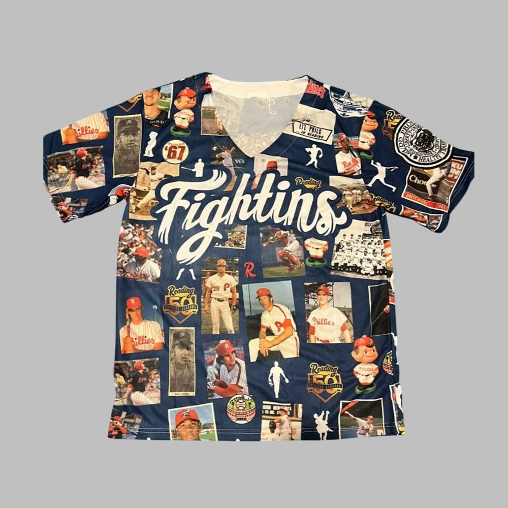 Reading Phillies 50 Seasons Photo Jersey Shirt Giveaway 2025 - Grishko.com