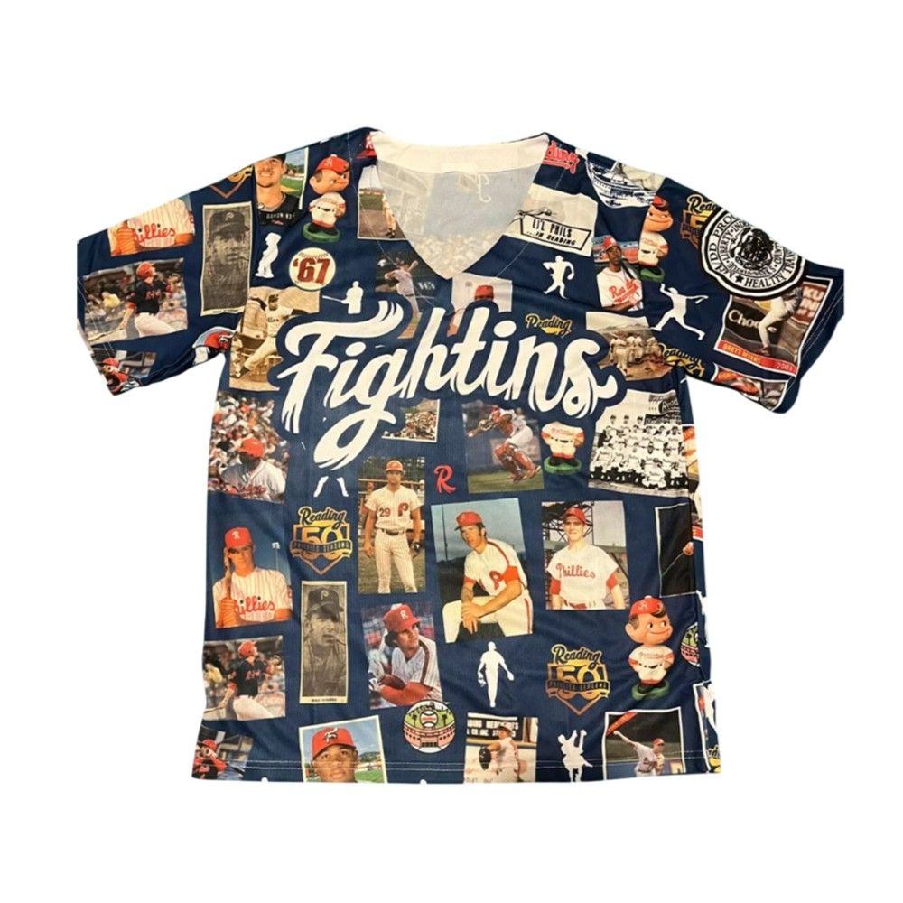 Reading Phillies 50 Seasons Photo Jersey Shirt Giveaway 2025 - Grishko.com