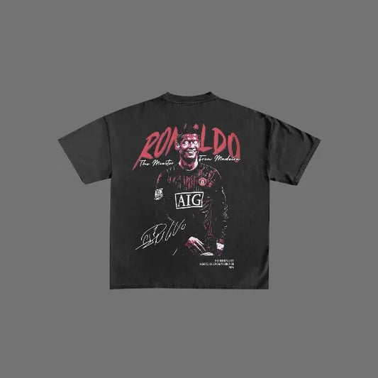 Red Devil RONALDO T-Shirt, RONALDO Vintage Tee, Unisex Soccer Shirt, Sweatshirt, Graphic Tees, Menswear Womenswear Streetwear