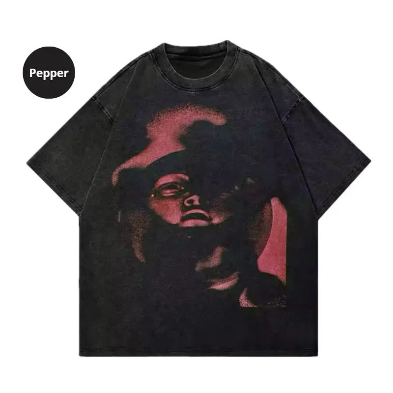 Red Graphic Face T Shirt, Sweatshirt, Hoodie Gift For Women Top Womenswear Underwear Humen