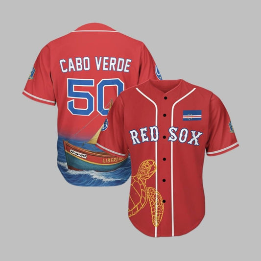 Red Sox Cabo Verde Celebration Jersey Giveaway 2025 - Grishko.com