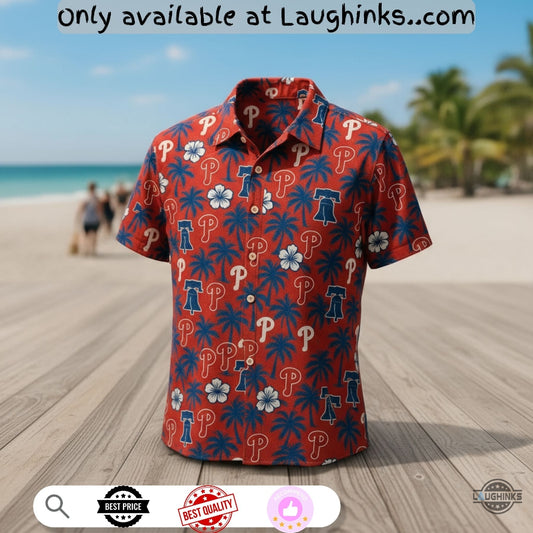 Red Summer Phillies Hawaiian Shirt