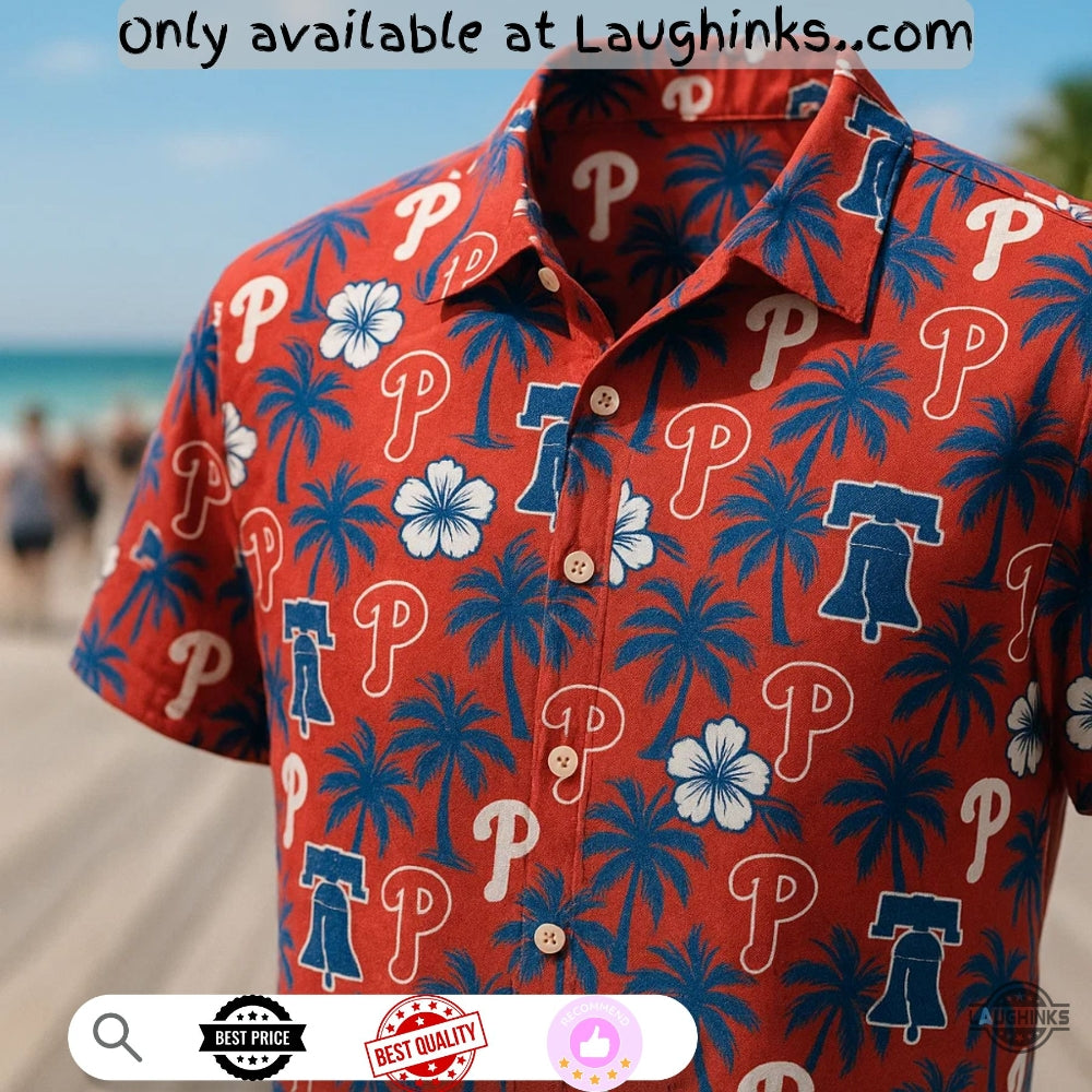 Red Summer Phillies Hawaiian Shirt