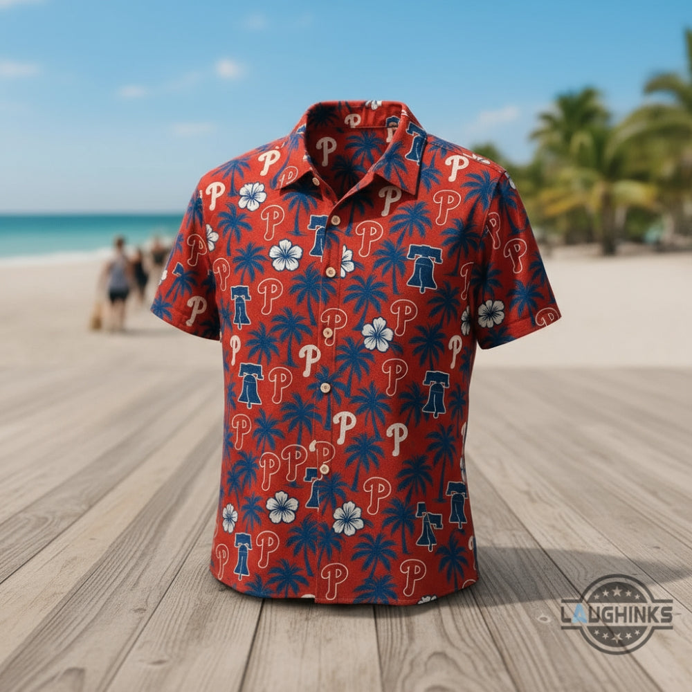 Red Summer Phillies Hawaiian Shirt