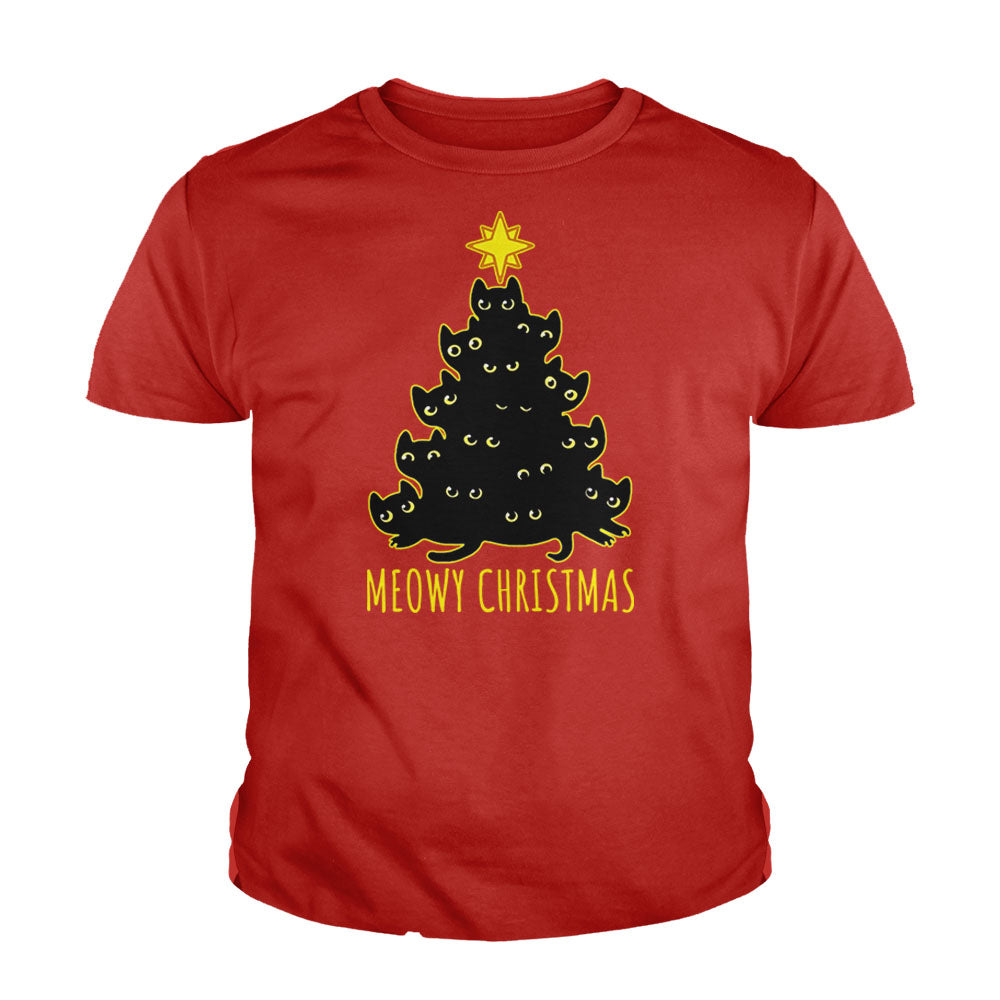 Meowy Christmas Kids Shirt