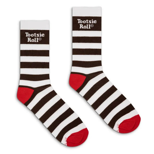 Tootsie Roll Candy Logo Crew Socks - White/Brown/Red T-Shirts, Hoodie, Sweatshirt | InkThreadWorks.com