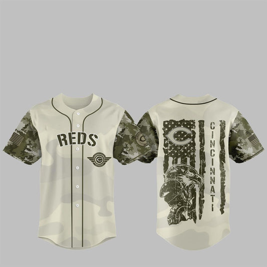 Reds 2025 Armed Forces Day Night Jersey - Grishko.com