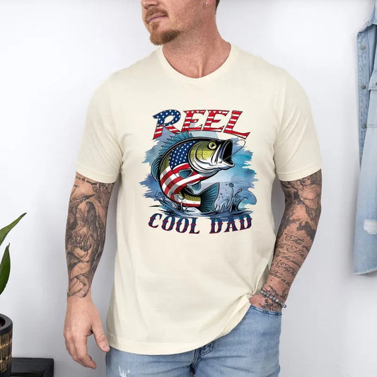 Reel Cool Dad Shirt, Dad Fishing Shirt, Father's Day Shirt, Dad Fisherman Tee, Dad Fishing Gift, Daddy Shirt, Dad...