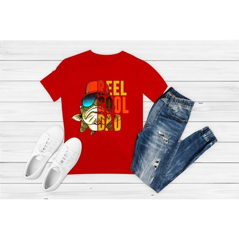 Reel Cool Dad T Shirt Hoodie Sweater Father's Day Gift for Dad Cool Dad Club For Dad Sweatshirt Dad | InkThreadWorks.com