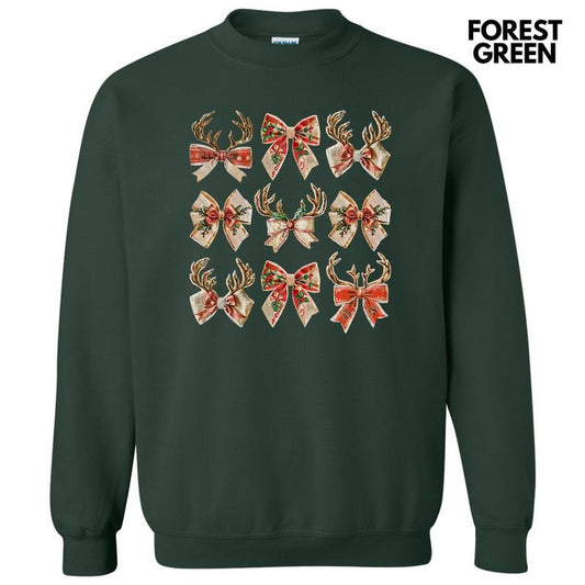 Reindeer Coquette Collage Sweatshirt 'NLB' T-Shirts, Hoodie | InkThreadWorks.com