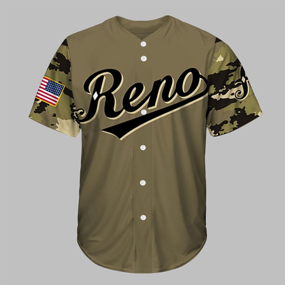 Reno Aces Military Appreciation Night 2025 Baseball Jersey - Grishko.com