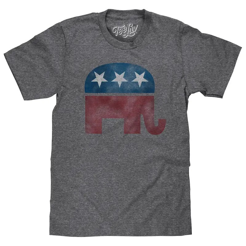 Republican Elephant T-Shirt - Gray Hoodie, Sweatshirt | InkThreadWorks.com