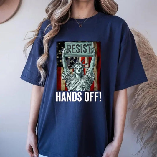 Resist Hands Off T-Shirt, Gifts Tee For Men Women Hoodie, Sweatshirt | InkThreadWorks.com