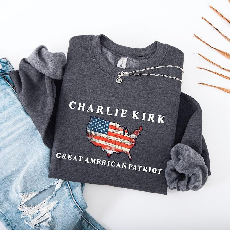 Rest in Peace Charlie Kirk Sweatshirt, Patriotic Charlie Kirk Sweater, Faith-Based Unisex Tee, Political Awareness Top Hoodie
