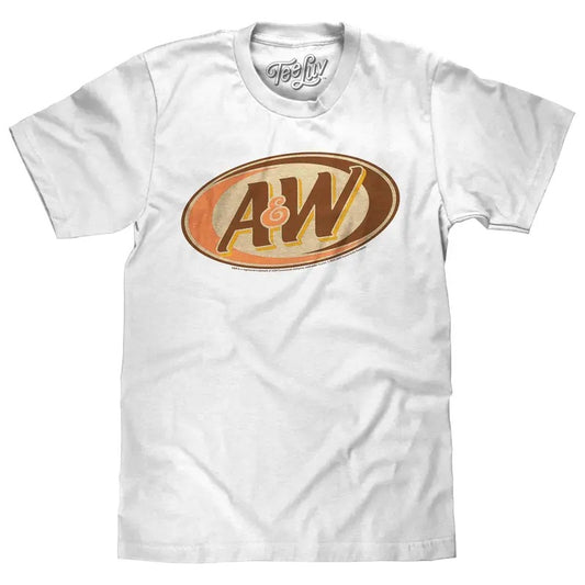 Retro A&W Root Beer Logo T-Shirt - White Hoodie, Sweatshirt | InkThreadWorks.com